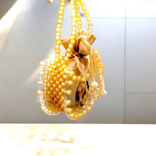 Crystal bag with pearl beaded for kids - Image 9