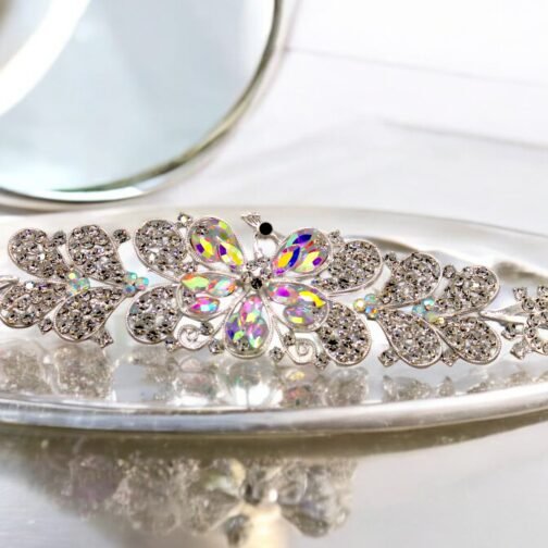 Rhinestone Beautiful Stylish Pin Crown For Bridal - Image 4