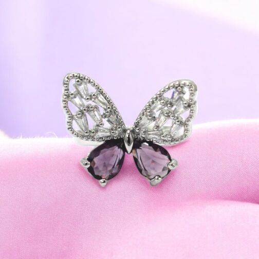Silver Butterfly rings for women's - Image 13
